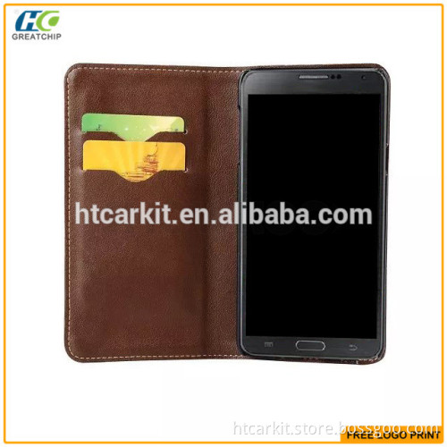 Magnetic Crazy Horse Pattern PU Wallet Case For Samsung Note5